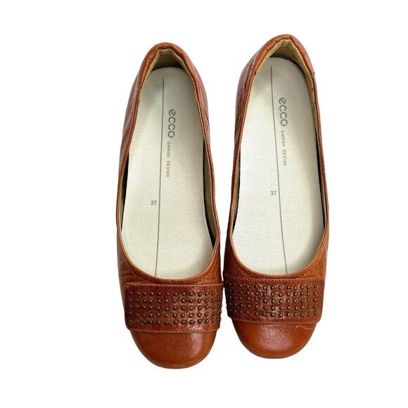 ecco Leather Flats in cognac Women's Size 37 = 6 - 6.5 U.S. sizes - Picture 3 of 8